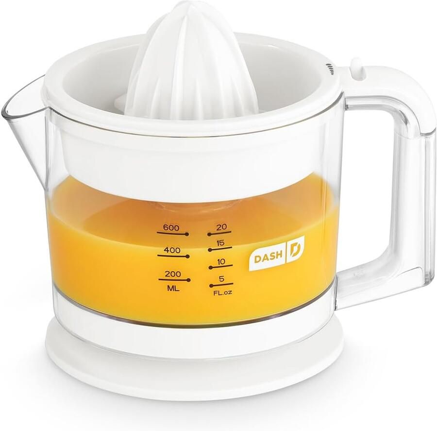 Citruspers Sinaasappelpers Verse sapjes maken Dubbelzijdig ontwerp 32 oz capaciteit Wit
