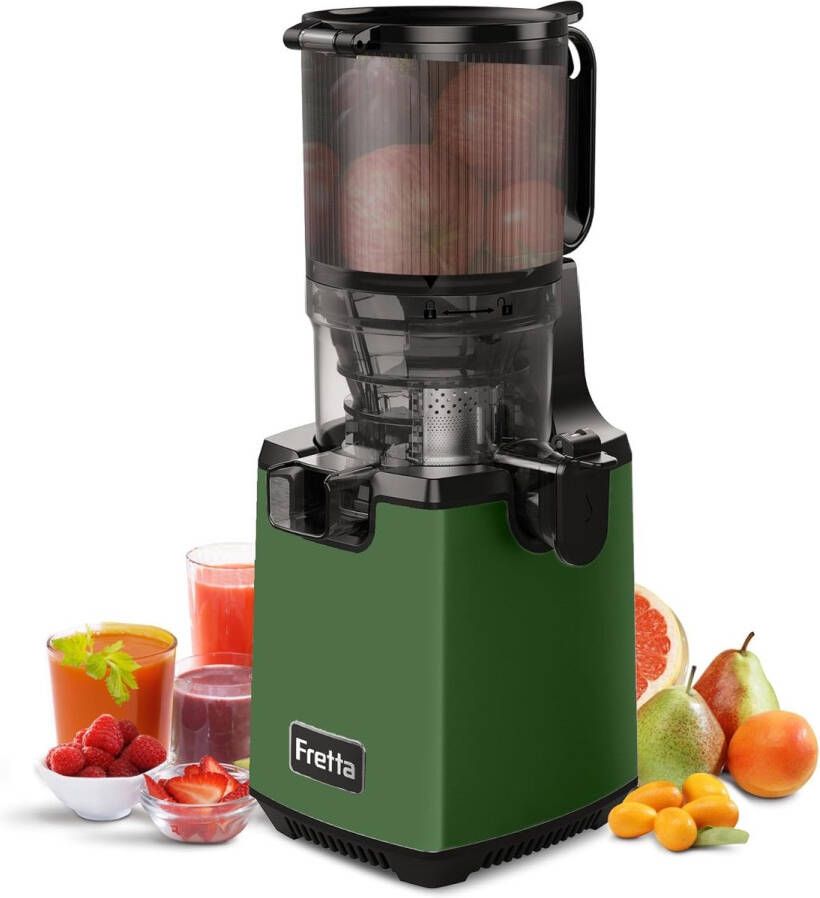 Citruspers Slow Juicer voor Groenten en Fruit 1 8L Sapcentrifuge met Omkeerfunctie en Eenvoudige Reiniging