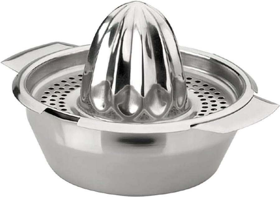 Citruspers Vruchtenpers Verse Sappen Maken Roestvrij Staal 10 cm Diameter Zilver