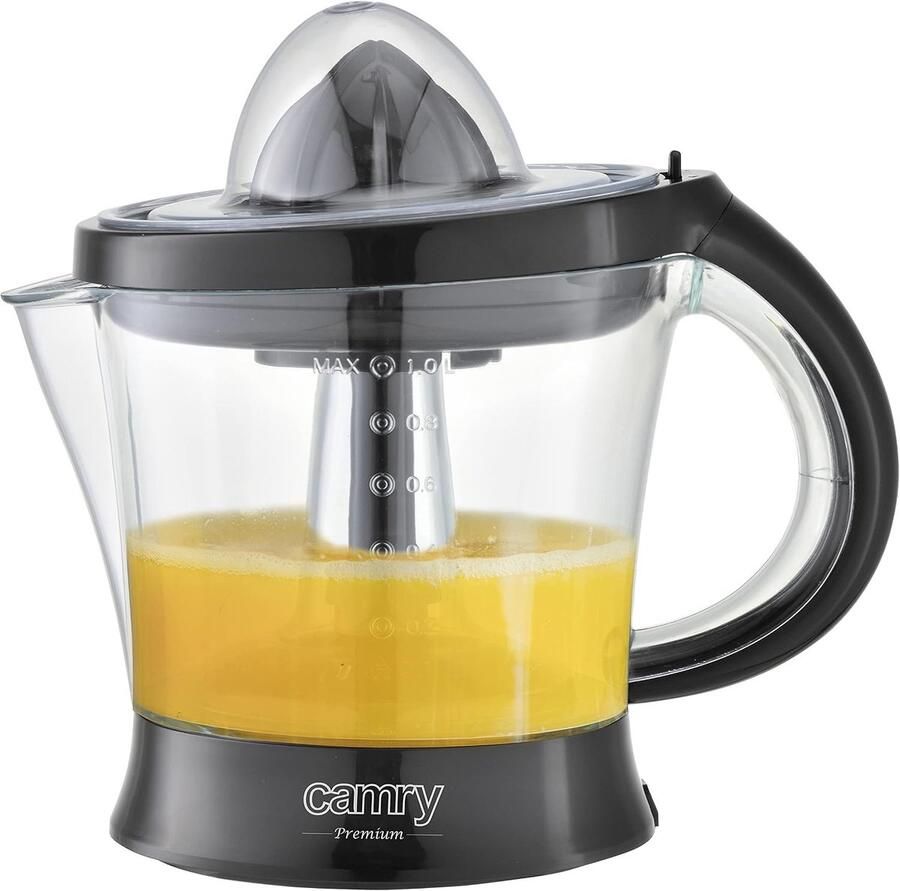 Citruspers Zwart 1 liter Automatische Start Stop Voor Citroenen en Sinaasappels