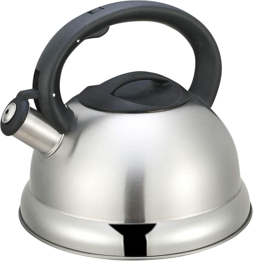 Classic Waterkoker Theeketel 3 Liter Roestvrij Staal Ergonomische Handgreep Voor Alle Warmtebronnen Ook Inductie Roestvrij Staal 3 Liter