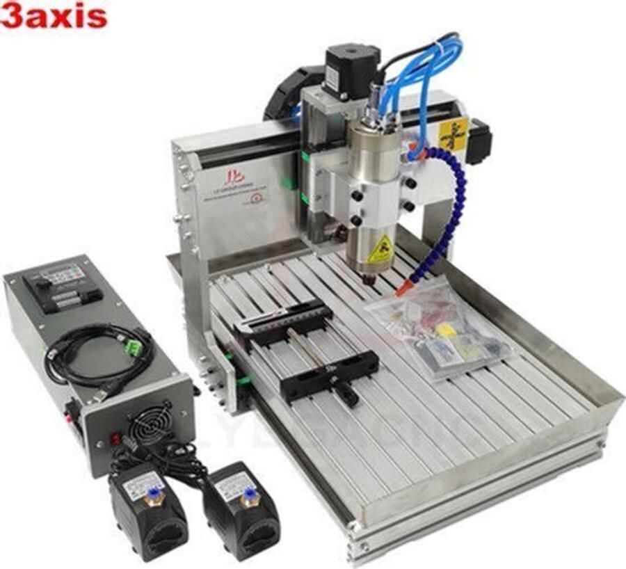 CNC Graveermachine 3 Axis 2200 W Vermogen 300x400x100 mm Werkgebied Watergekoeld Metaal En Hout Snijmachine