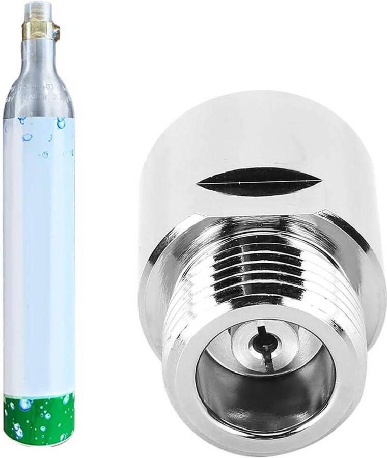 CO2 Adapter Connector met Pakking Koper CO2 Cilinder Adapter Vrouwelijke TR21-4 naar Mannelijke CGA320 voor Soda Club