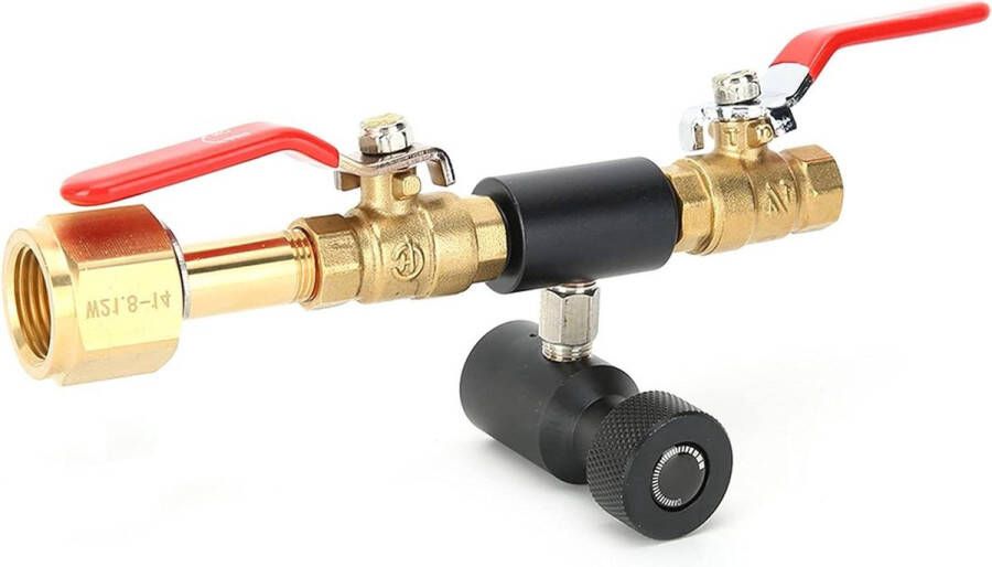 CO2-cilinder vuladapter Dubbele klep CGA320 met Soda Black Valve ASA Gebruikershandleiding voor Soda Stream