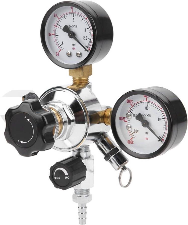 CO2-regelaar met Overdrukventiel en Handmatige Drukontlastingsklep- Gas Line Assembly W21.8 EU-stekker voor Bier en Soda Keg- Voor Thuisbrouwen en Carbonatatie-dosering - Foto 2