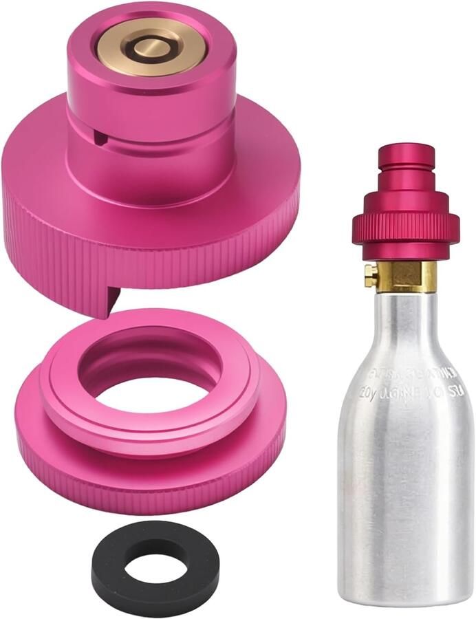 CO2-snelkoppeling TR21-4 paarse aluminiumlegering vervanging voor Gaia en Crystal 3.0 breed compatibel Vemera