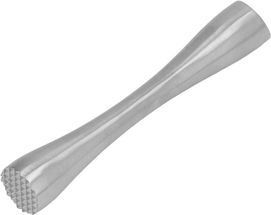 Cocktail Muddler Fruit Crusher Barlepel Drankjes Maken Eéndelig Gesmeed Compact Formaat Zilver