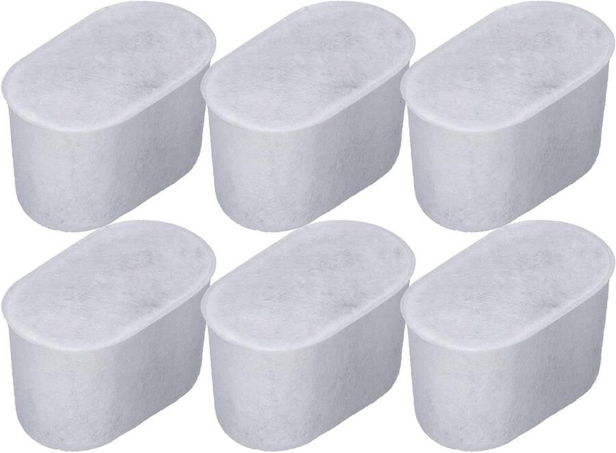 Cocoplus -Waterfilter voor koffiemachine 6 stuks geactiveerde koolstof Sage Barista Express waterfilterkern voor herbruikbare filtervervangingen Compatibel met [Merk] Zwart Verbeterde filterprestaties Geschikt voor [Koffiemachine model]