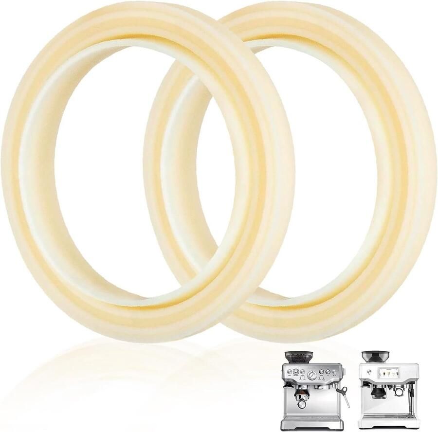 Koffiezetkop pakking en branderpakking voor koffiemachine compatibel met Breville Platina 8-serie koffiemachine accessoires (2 stuks φ54 mm)