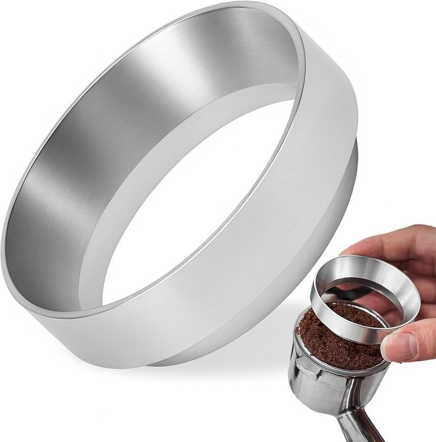 Coffee Dispensing Ring 51 mm Barista Accessoire voor Espresso Magnetische Filterhouder en Aluminium Koffiedispenser Effectief en Duurzaam