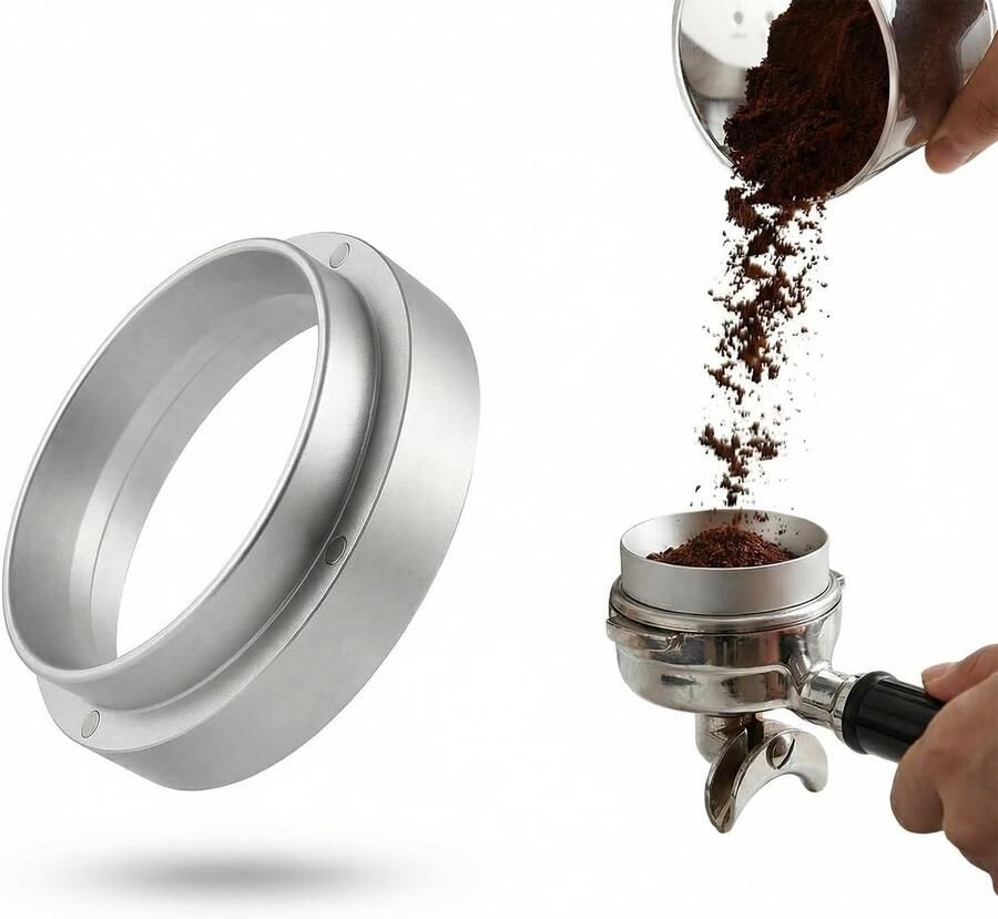 Coffee Dispensing Ring 51mm Magnetische Aluminium Funnel voor Espresso Machine Accessoires Perfect voor Koffieliefhebbers en Barista's