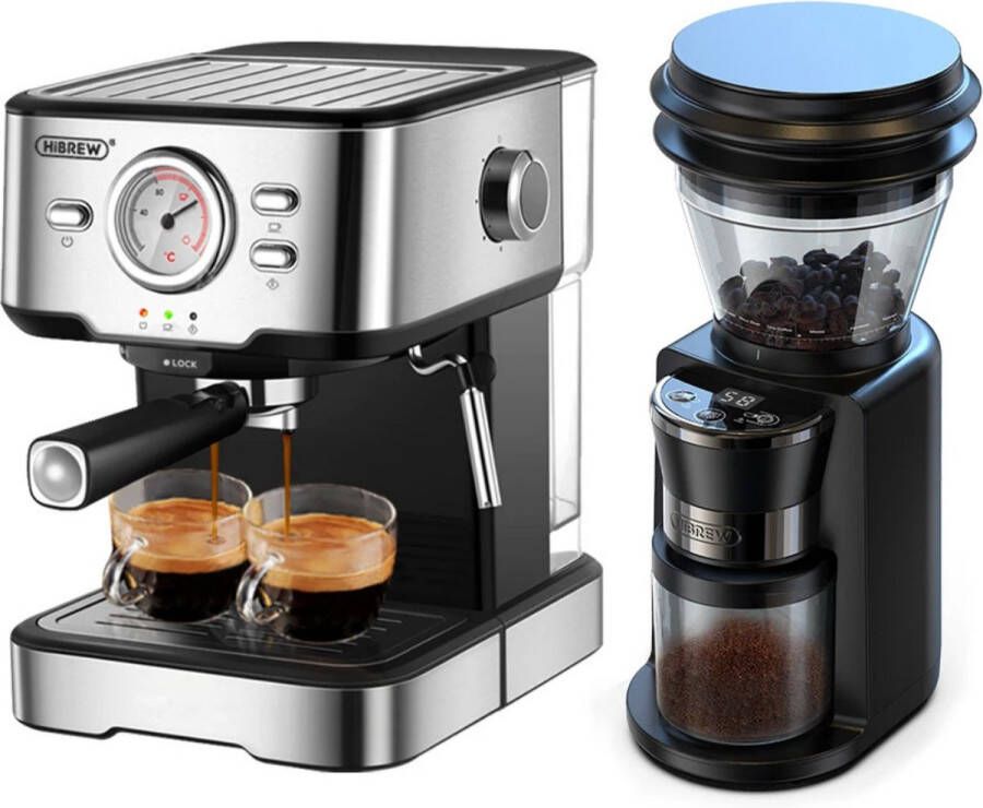 GUTEC Coffee Grinder & Coffee Machine Turkse Koffiezetapparaat Bonen Maler 34 Standen French Press Koffie Apparaat