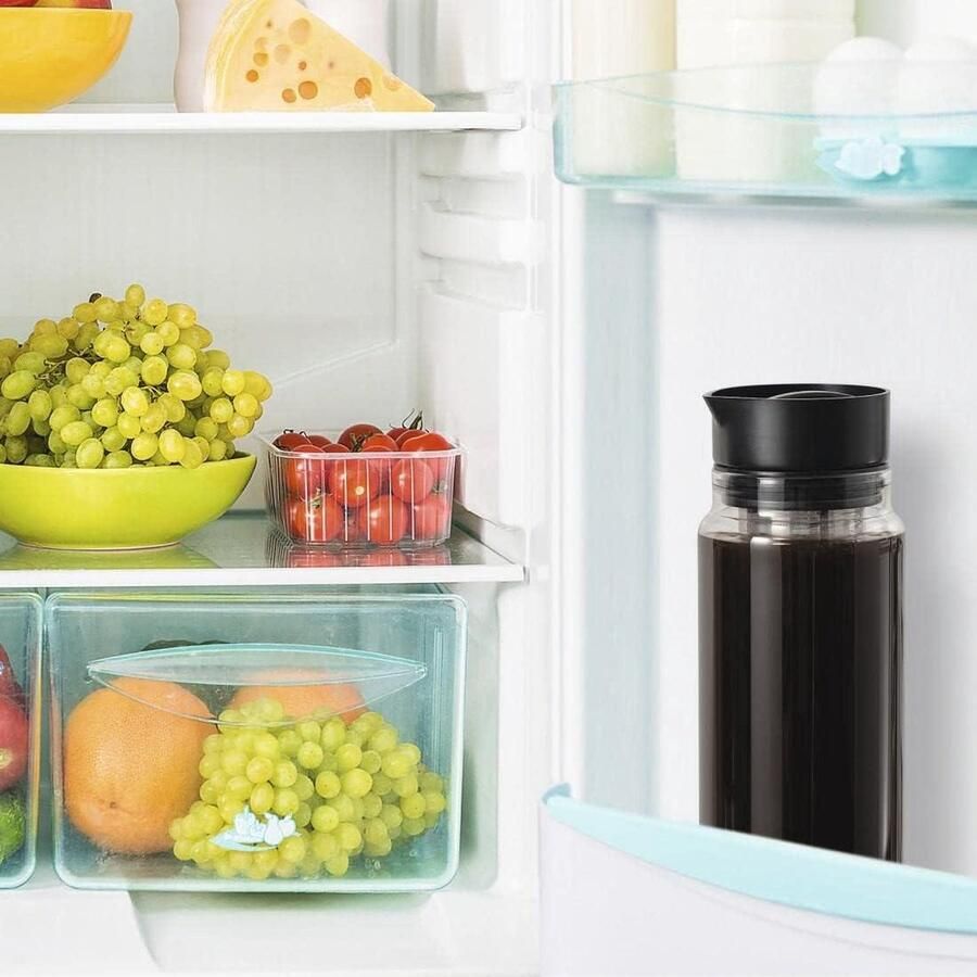 Cold Brew Koffiezetapparaat 2-in-1 koffiemachine en theemaker 1 l koud brouwglas ij koffie tricolate brewer