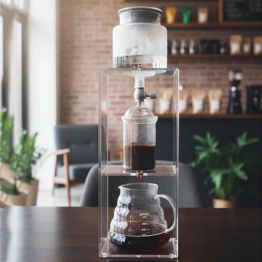 Cold Brew Koffiezetapparaat Ijsdruppel Toren Koffie Zetten Instelbare Snelheid 600 ml Pot Helder