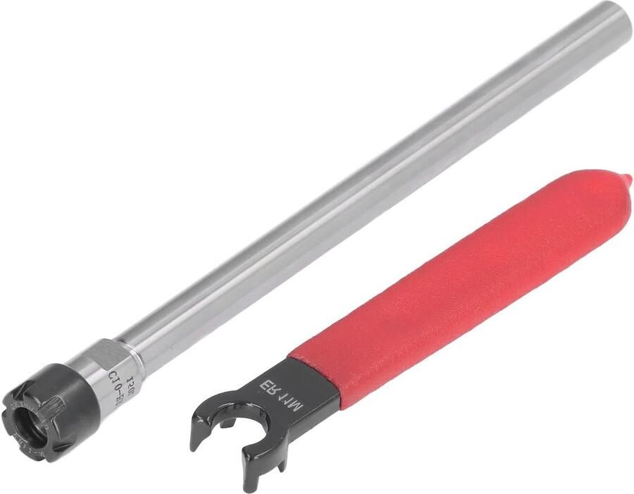 Collet Holder voor CNC Frezen en Draaien ER11 100mm Verlengstaaf met Sleutel en 1-7mm Klembereik