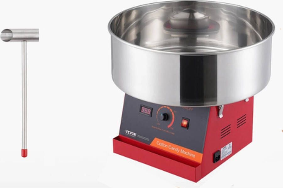 Collox Elektrische suikerspinmachine Tafelmodel suikerspin machine Suikerspin maker Leuk voor feestjes en partijen Rood