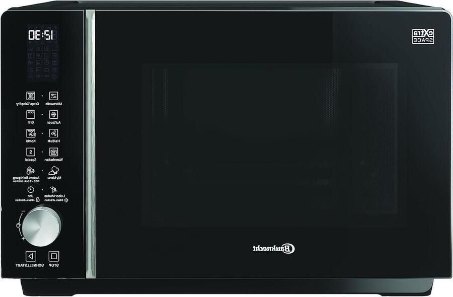 Combi Magnetron Oven Magnetron Snel Eten Bereiden Extra Ruimte Zonder Draaiplateau 25 Liter Zwart