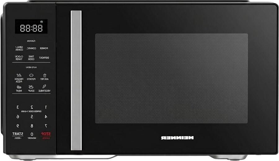 Combimagnetron met Airfryer 4-in-1 Oven Snel Koken 10 Airfryer Programma's 23 Liter Zwart