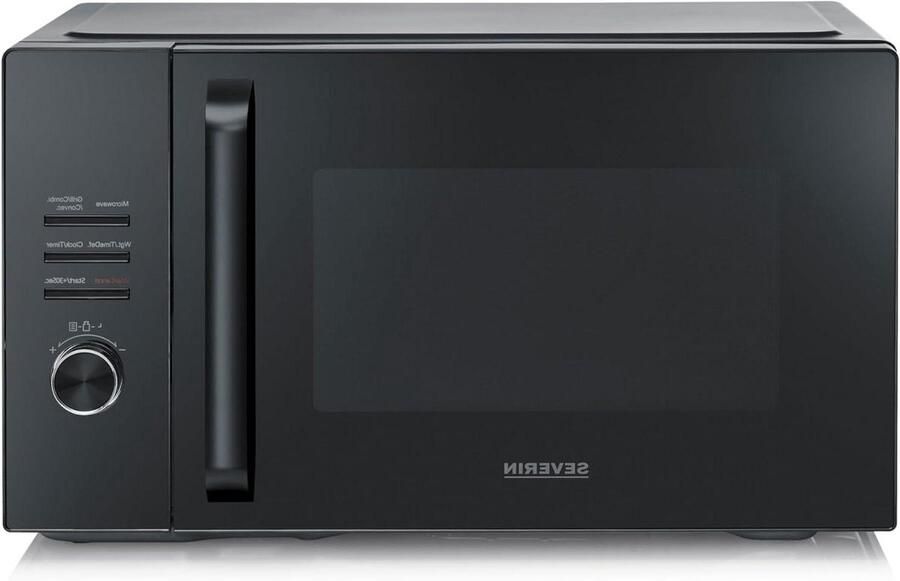 Combimagnetron met grill Hete lucht oven Snel maaltijden bereiden XXL 29L volume 315 cm draaiplateau Zwart