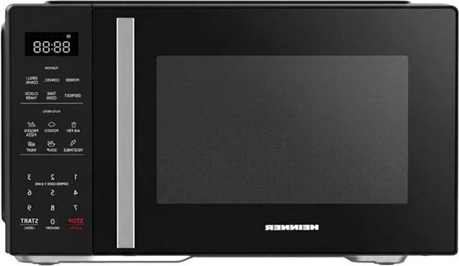Combimagnetron met airfryer Heteluchtoven en grill Snel koken 4-in-1-functie 23 liter Zwart