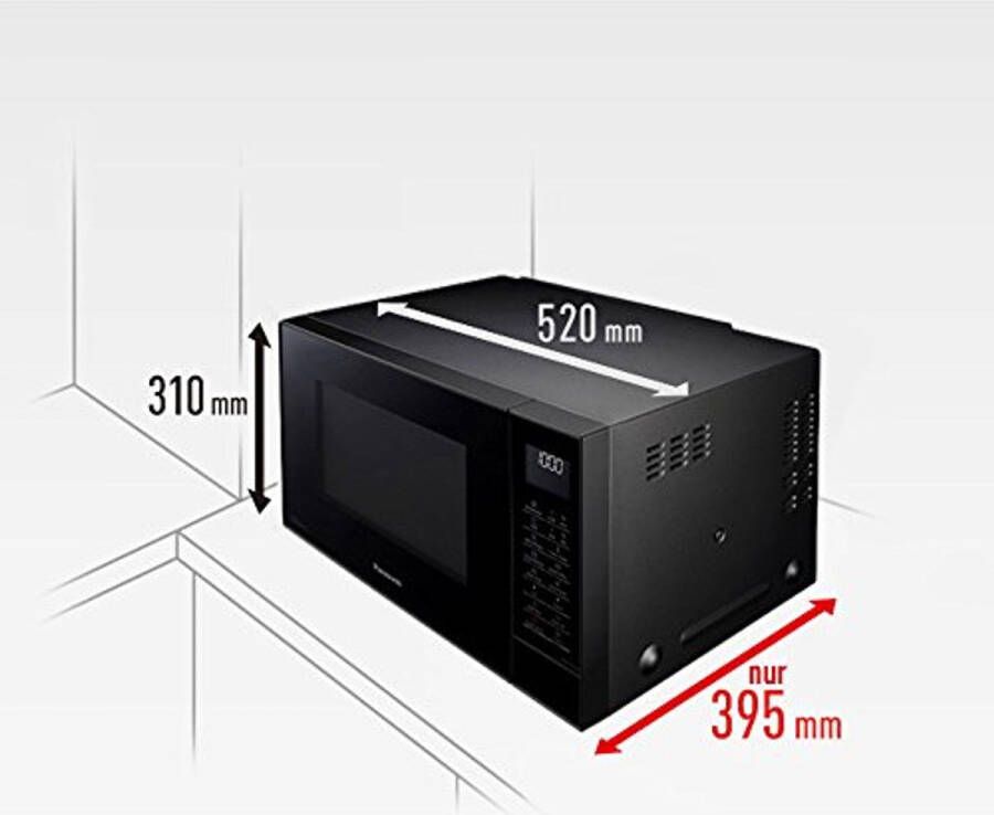 Combinatiemagnetron 27 L 1000 W Zwart