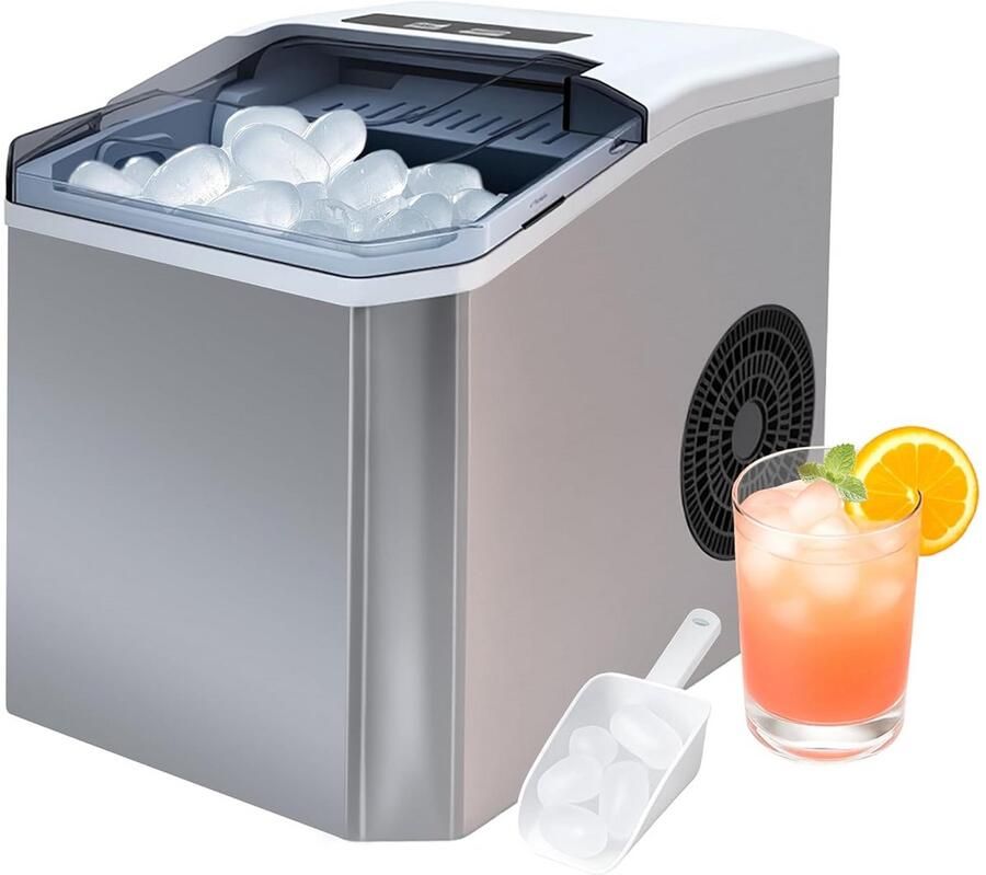 Comfortabele ijsmachine voor thuis: 1 3L zelfreinigend met accessoires