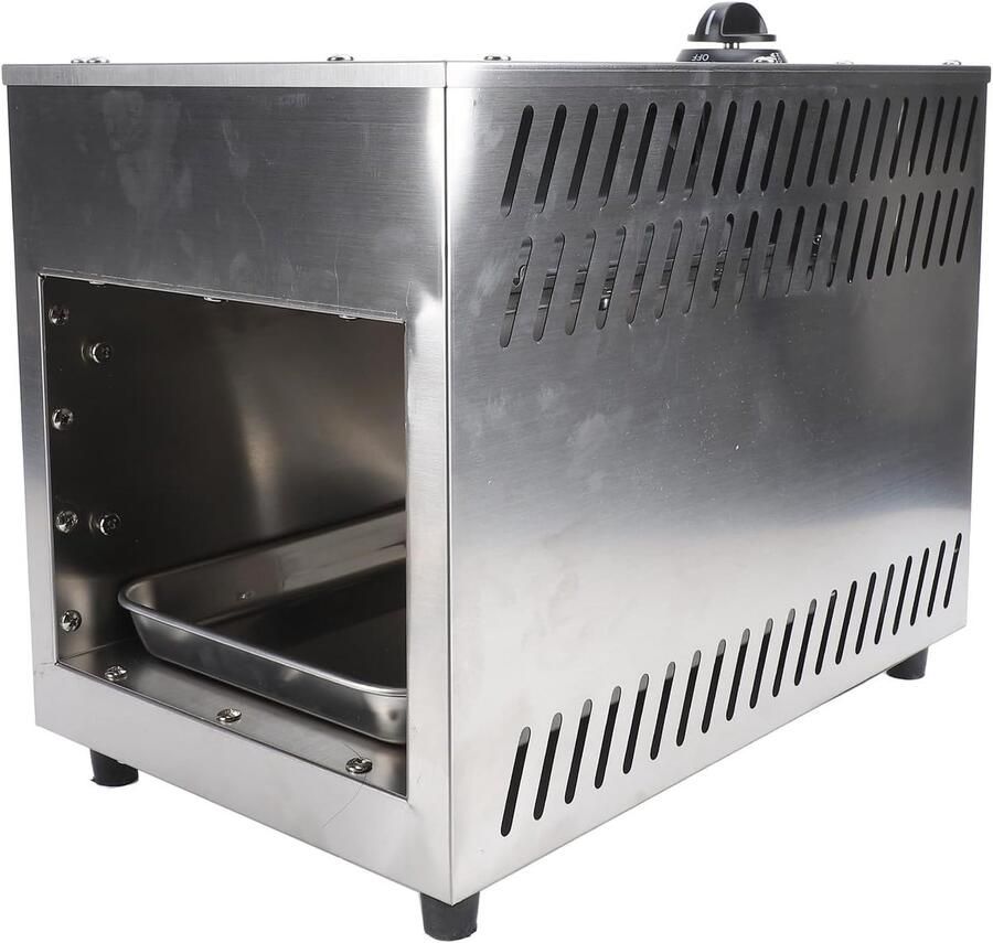 Commerciële Broodrooster Bakoven Bakken en Grillen Hoge Efficiëntie 4000W 44x35x32 cm Zilver