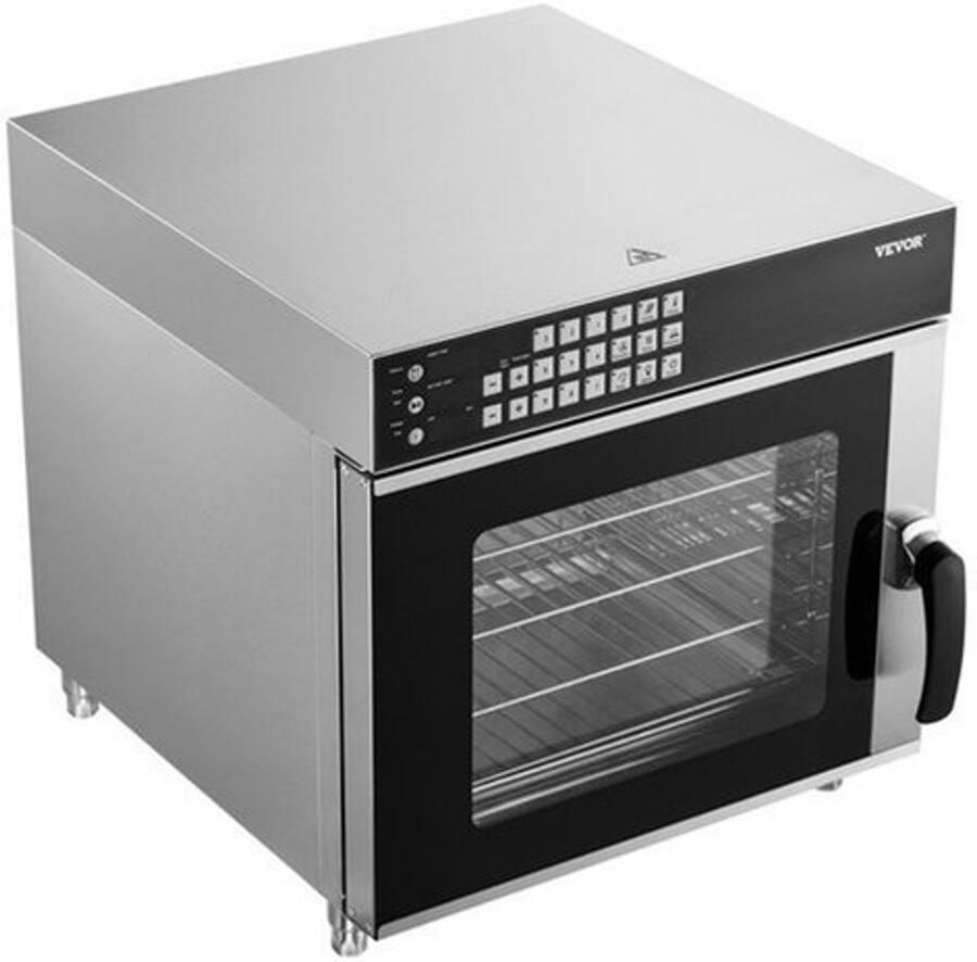 Commerciële Convectieoven 2800 W 58 Liter Inhoud RVS Elektrische Tafeloven