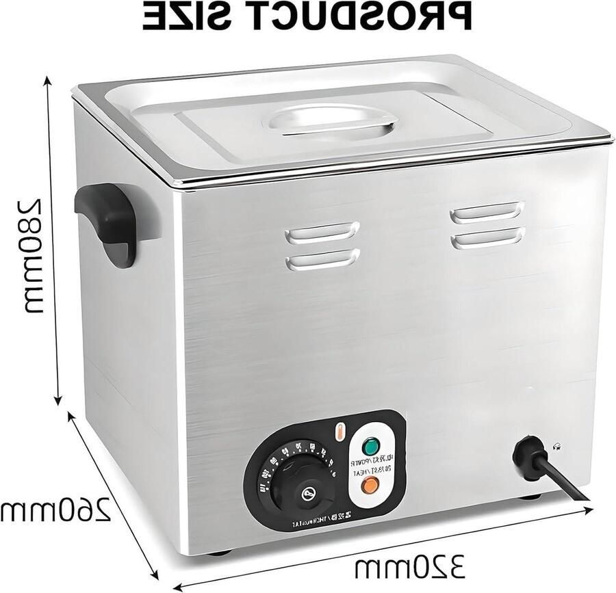 Commerciële Eierkoker Eierstoofpan Eierpocheerder Professioneel Koken Grote Capaciteit 45 Eieren 32x26x30 cm Zilver