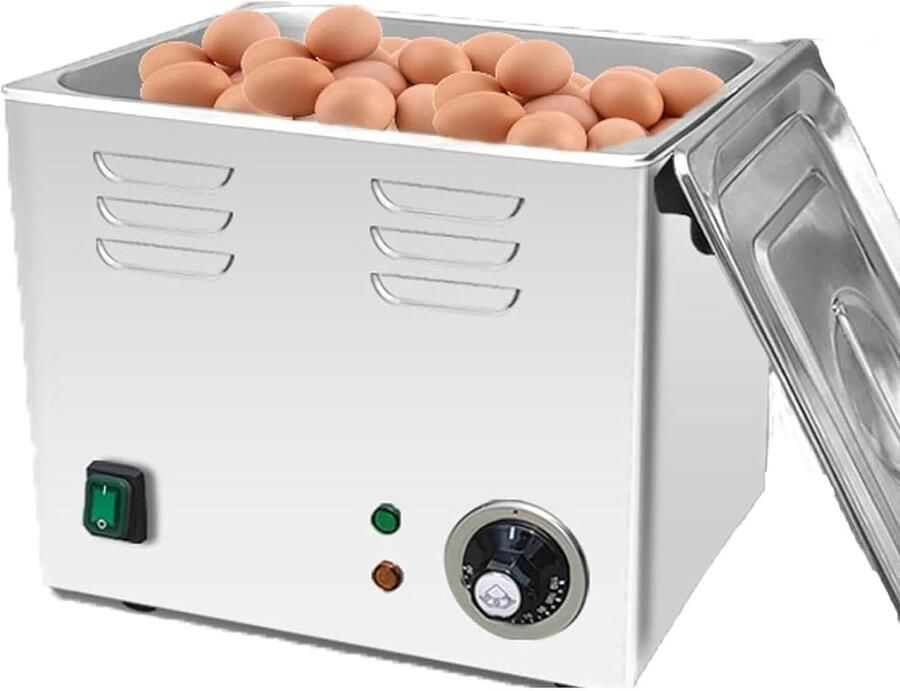 Commerciële Eierkoker Elektrische Eierkoker Eieren Koken Constante Temperatuur 60 Stuks Zilver