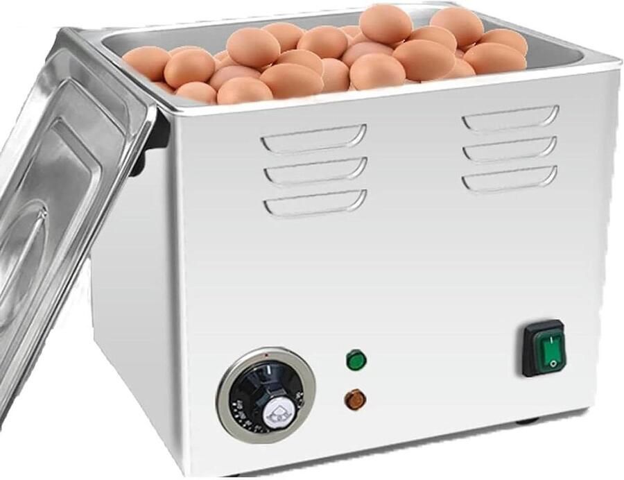 Commerciële Eierkoker Elektrische Eierkoker Snel Eieren Koken Constante Temperatuur Koken 60 Eieren Zilver
