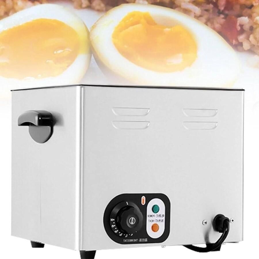 Commerciële eierkoker Elektrische stomer Grote hoeveelheden koken Instelbare temperatuur 60 eieren capaciteit Zilver