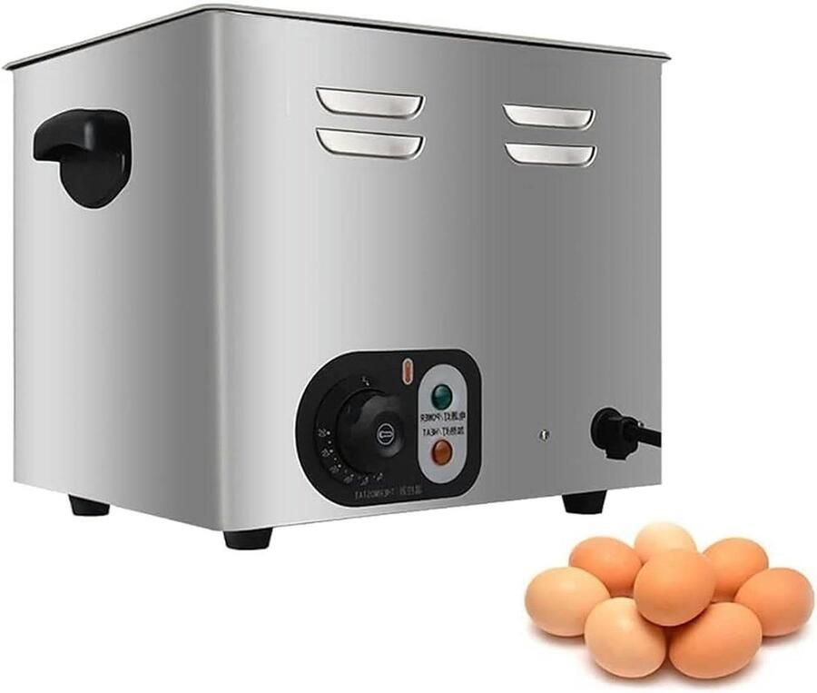 Commerciële Eierkoker Elektrische Stoomkoker Grote Partijen Koken Intelligente Temperatuurregeling 60 Eieren Zilver