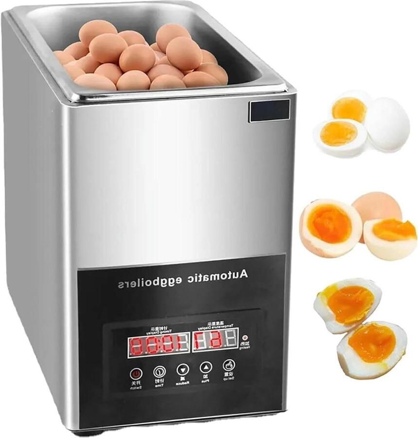 Commerciële eierkoker Keuken apparaat Restaurants en keukens Intelligent koken 9L 50 eieren Zilver