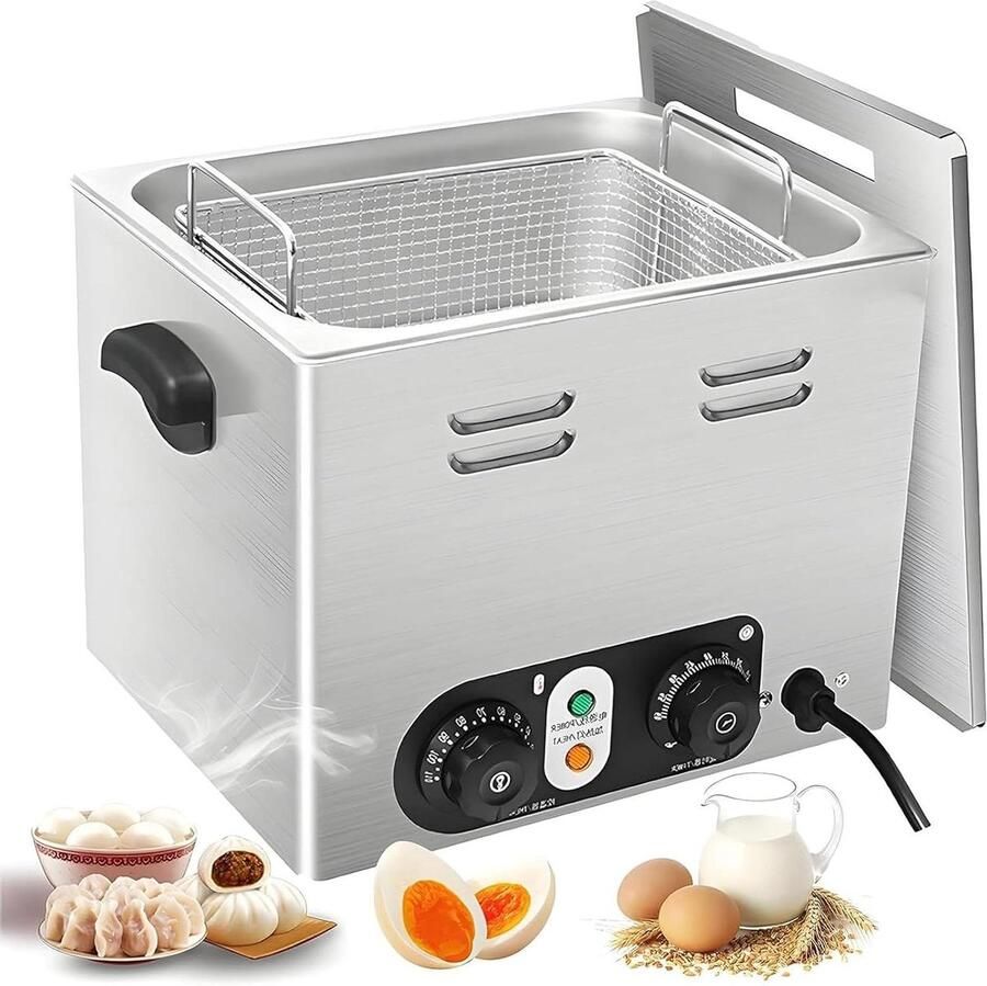 Commerciële Eierkoker Professionele Kookpan Grote Keuken Roestvrij Staal 45 Eieren Zilver