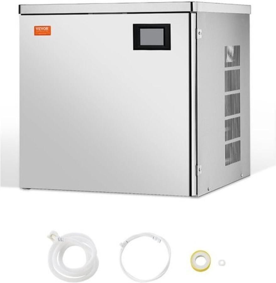 Commerciële Ijsblokjesmachine Kop 181 Kg Per Dag ie 156 Ijsblokjesvormpjes Roestvrij Staal En PE-Kunststof Voor Horeca En Catering