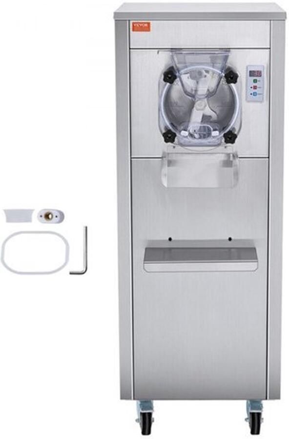 Commerciële Ijsmachine 18 Liter Per Uur 6 Liter Roestvrijstalen Cilinder Digitaal Bedieningspaneel Voor Restaurants En Snackbars
