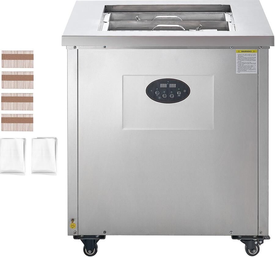 Commerciële Ijsmachine 2-Vormenset 52-Delige Ijslollymaker van Roestvrij Staal Ideaal voor Bars Cafés en Melktheewinkels