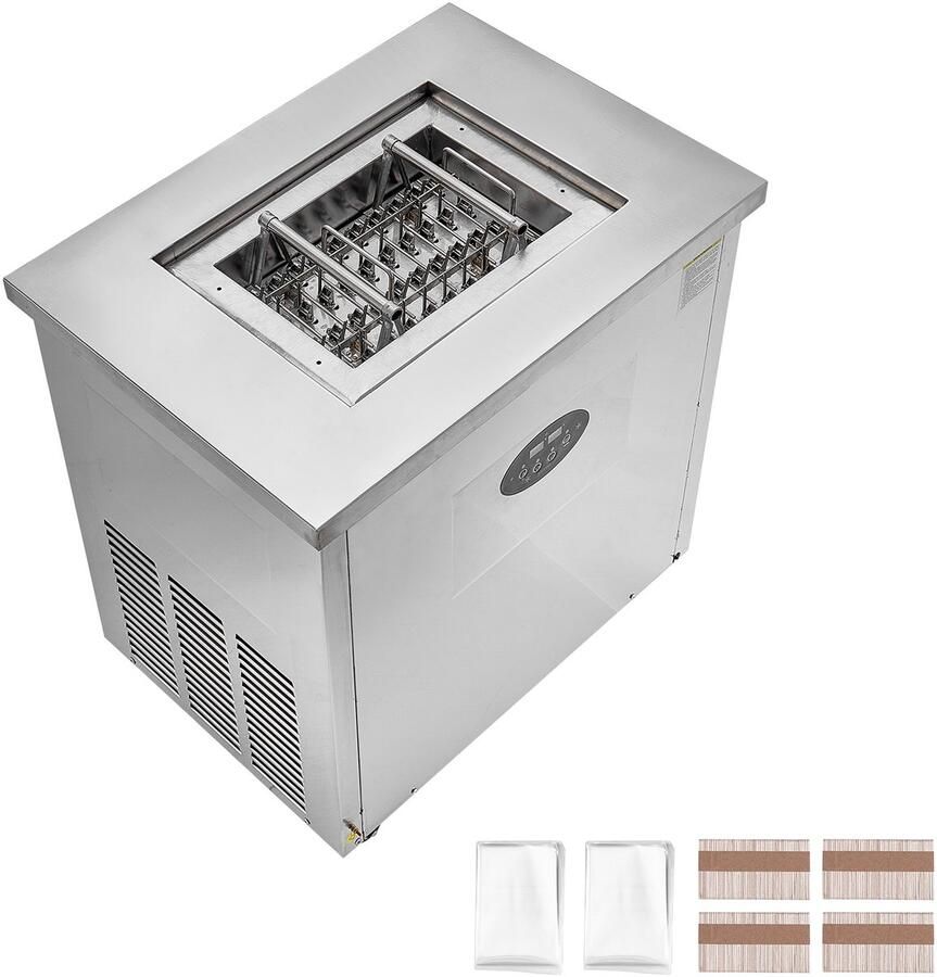 Commerciële Ijsmachine 40-Delige Vormset Roestvrijstalen Ijsmachine voor Stokken Geschikt voor Bars Cafés en Melktheewinkels