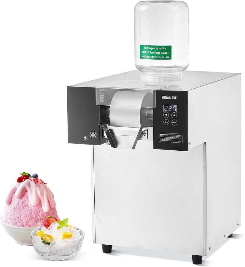 Commerciële Ijsmachine met Sneeuwvlokken 175 kg 24 UUR Roestvrij Staal Elektrisch Vloeistofkoeling voor Snelle Warmteafvoer