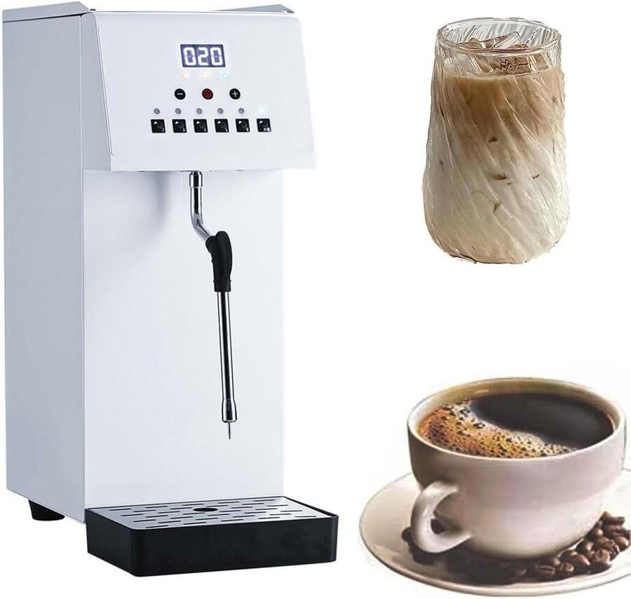 Commerciële Melkstomer Elektrische Opschuimer Koffiebereiding LED Temperatuurweergave 6 Liter Meerkleurig