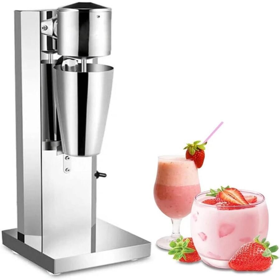 Commerciële Milkshake Machine Elektrische Shaker Dranken Bereiden Dubbele Snelheid Instelling 650 ml Beker Zilverkleurig