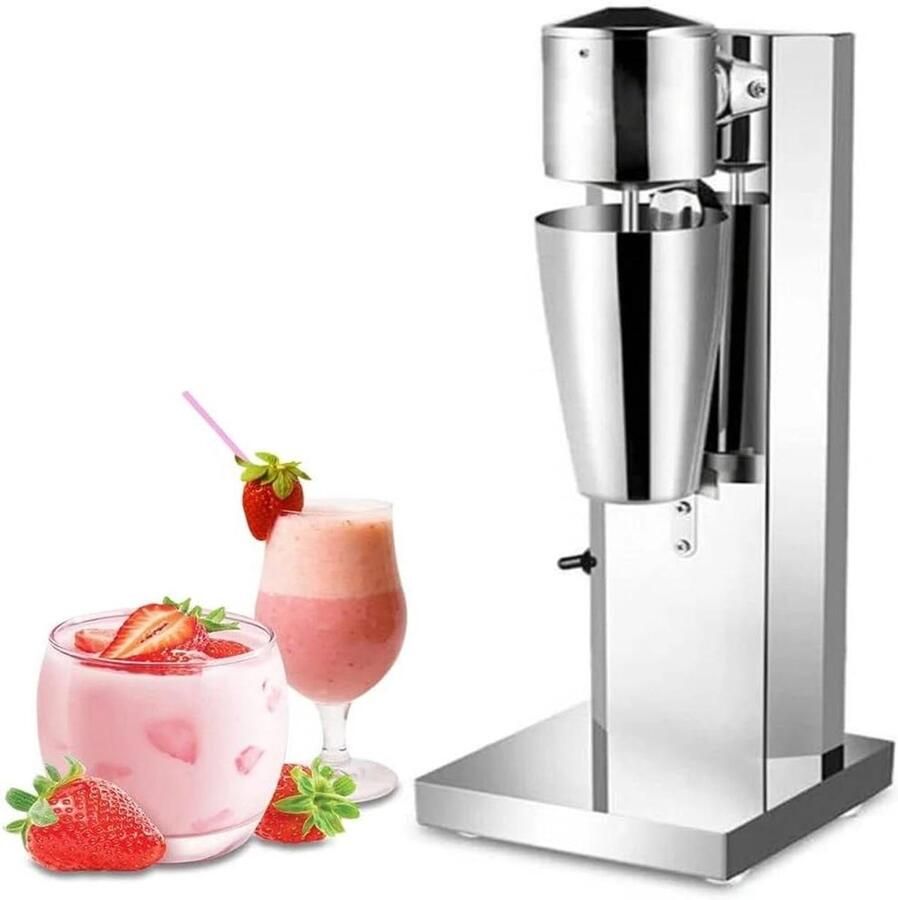 Commerciële Milkshake Machine Elektrische Shaker Dranken Bereiden Dubbele Snelheid Instelling 650 ml Beker Zilver