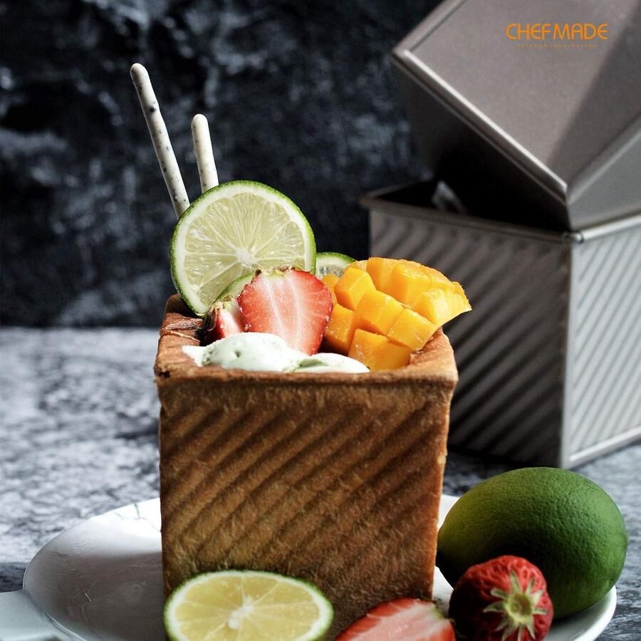 Commerciële Pullman Broodpan met Deksel Non-Stick Rechthoekige Toast Doos voor Oven Bakken - Foto 1