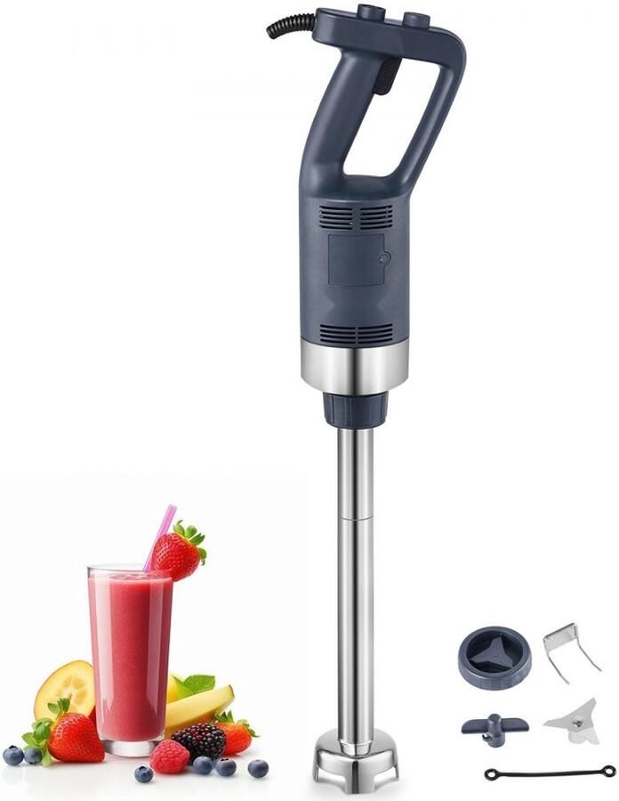 Commerciële Staafmixer Professionele Handblender 500 W Traploze Snelheidsregeling RVS Mes Staaf 40 6 cm Voor Soepen en Sauzen Multifunctioneel