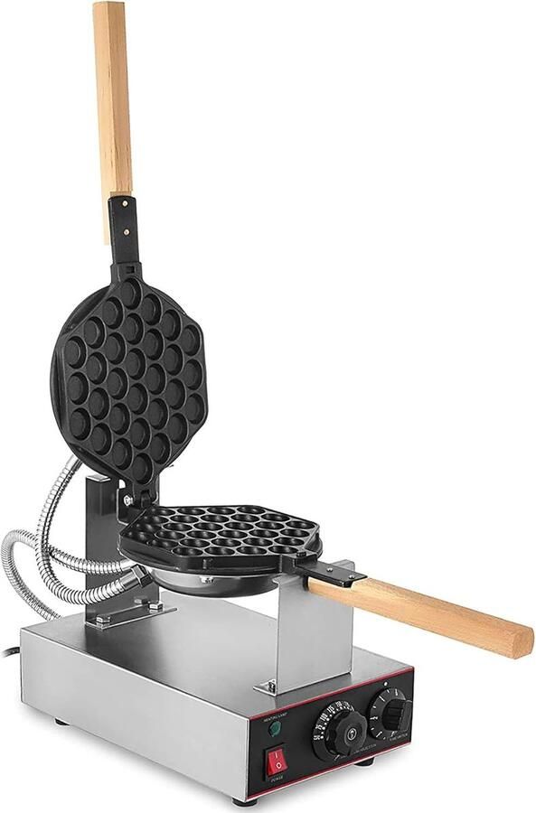Commerciële Wafelijzer Ei Wafelmaker Bakkerij en Maken Dubbele Verwarming Plaat 30 stuks Wit
