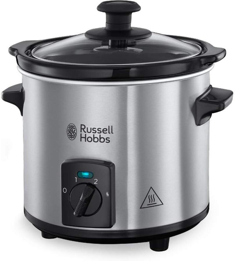Compact Home Mini Slowcooker (1 5L) 3 Warmtestanden Uitneembare Keramische Pan Zuinig Deksel van Gehard Glas 25570-56