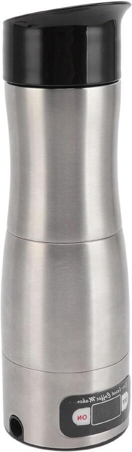 Compact Koffiezetapparaat Draagbare Machine Koffie Zetten Onderweg Snelle Opwarmtijd 150 Ml Capaciteit Zwart