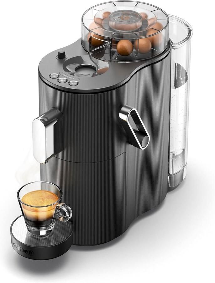 Compact Koffiezetapparaat voor Koffieballen Zwart