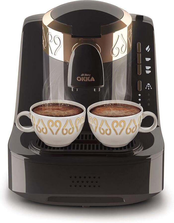 Compact Turks Koffiezetapparaat met Zelfreiniging en 3 Cupmaten